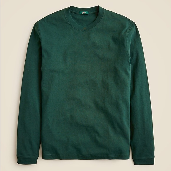 J. Crew Other - J.Crew Relaxed long-sleeve premium-weight cotton T-shirt